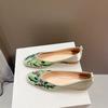 Ruiwan RIWA Chinese Style Retro Hanfu Temperament Square Toe Soft Sole Embroidered Cheongsam Women's Single Shoes