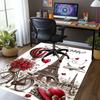 Custom Name Paris the Eiffel Tower Printed Carpet,Rug for Office Chair Living Room Bedroom Kitchen Room Decor Gifts.