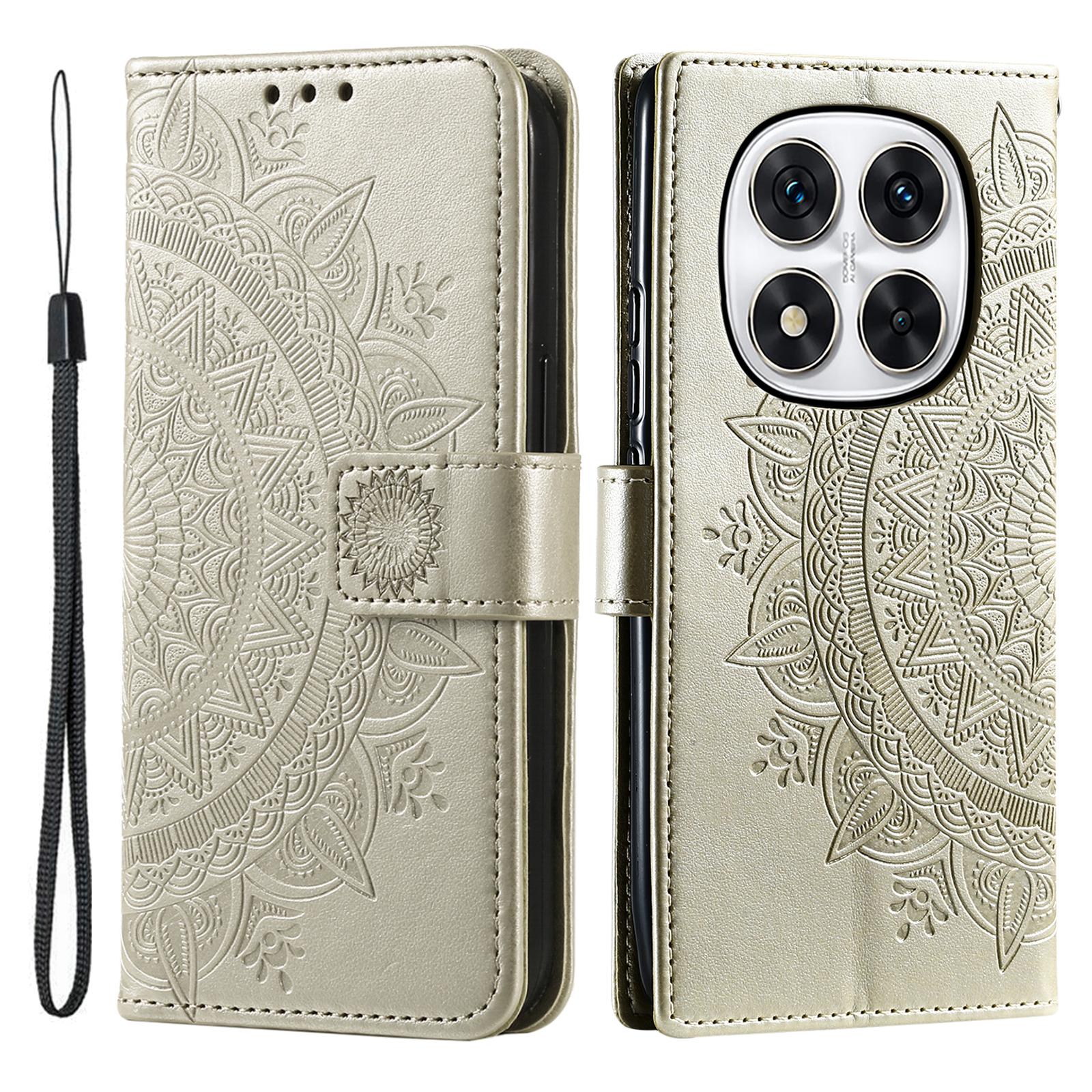 

Для Xiaomi Redmi Note 14 Pro 4G Чохол-підставка з тисненням Тотем Шкіряний гаманець Чохол для телефону G