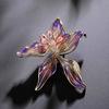 Chinese Style Orchid Brooch High-end Female Exquisite Personality Enamel Color Brooch Design Sense Pin Suit Accessories