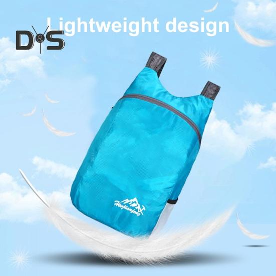 Outdoor Backpack Waterproof Foldable Lightweight Breathable Shoulder Strap Large Capacity Hiking Camping Trips Storage Bag