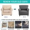 Waterproof Stretch Armchair Cover Sofa Cover for Living Room Thick Soft Chair Cover with Elastic Bottom Couch Cover for Pets Kid