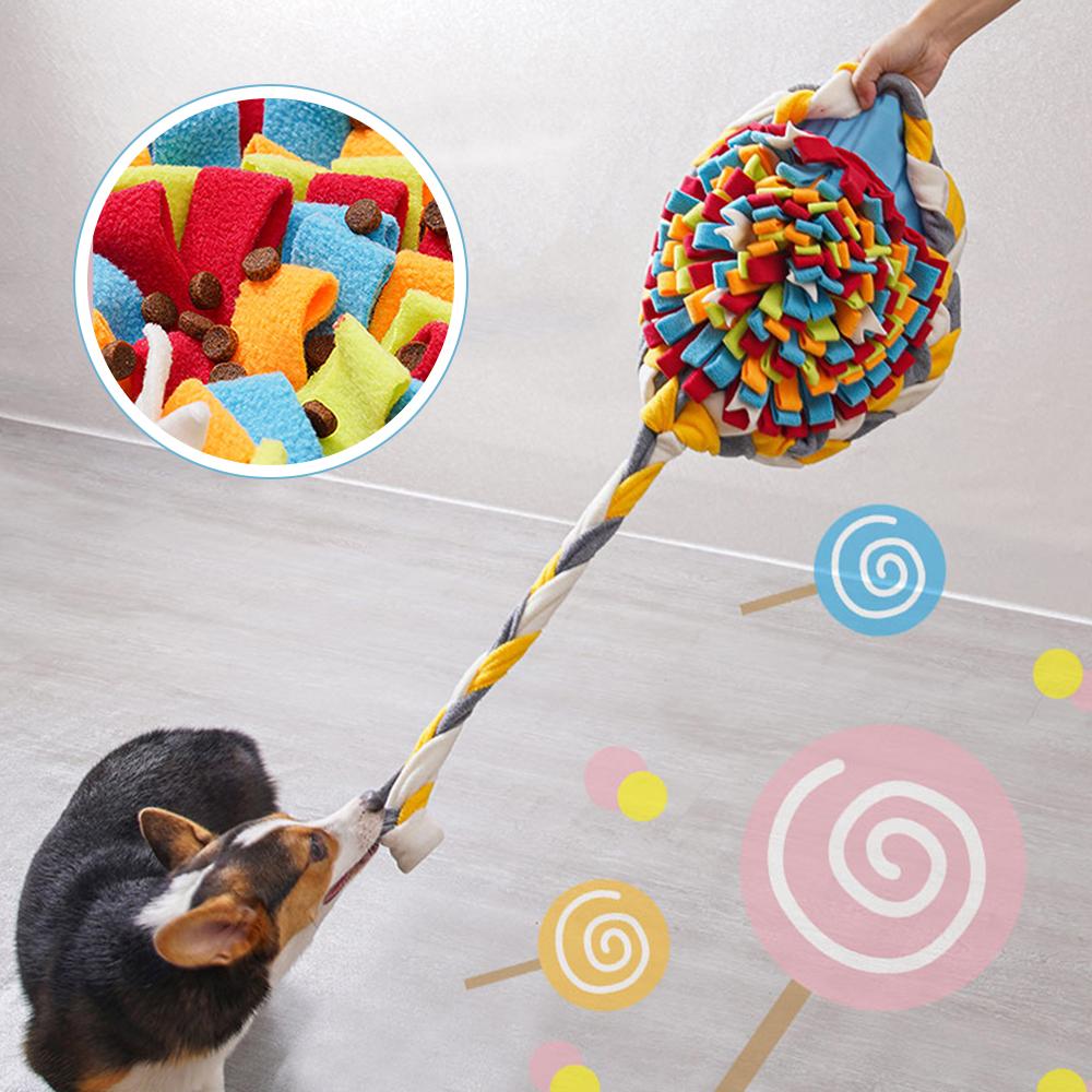 

Pet Dog Snuffle Mat Sniffing Foraging Puzzle Feeder Toy Nose Training Round Pad