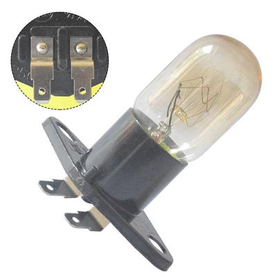 Lampadina per forni a microonde 250 V 5,6 X 2,1 cm Nero e trasparente Alta qualità