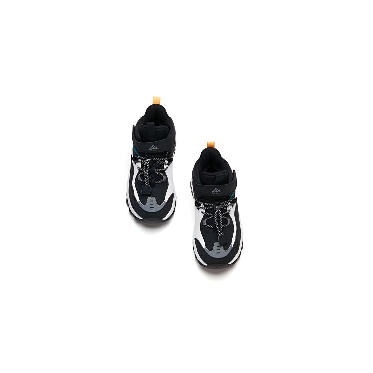 Anta Kids Comfortable Daily Non-Slip Wear-Resistant Warm Casual Shoes Kids Casual Shoes Black White Gray A312149961-1