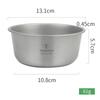500ml Titanium Bowl Stackable Camping Bowl for Camping Hiking Travel