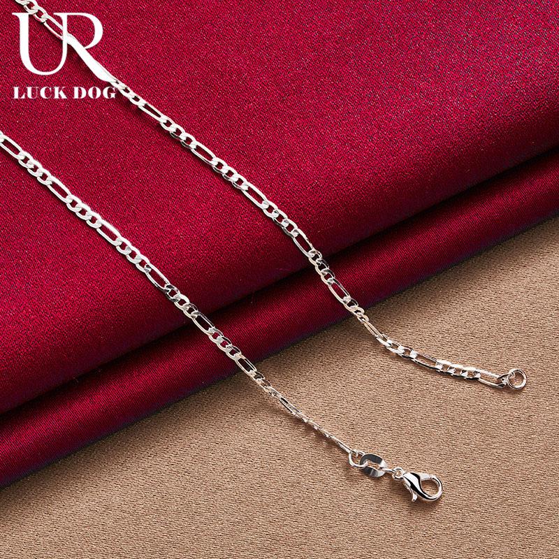 925 Sterling Silver 4mm Men's Necklace Fashionable Wedding Jewelry