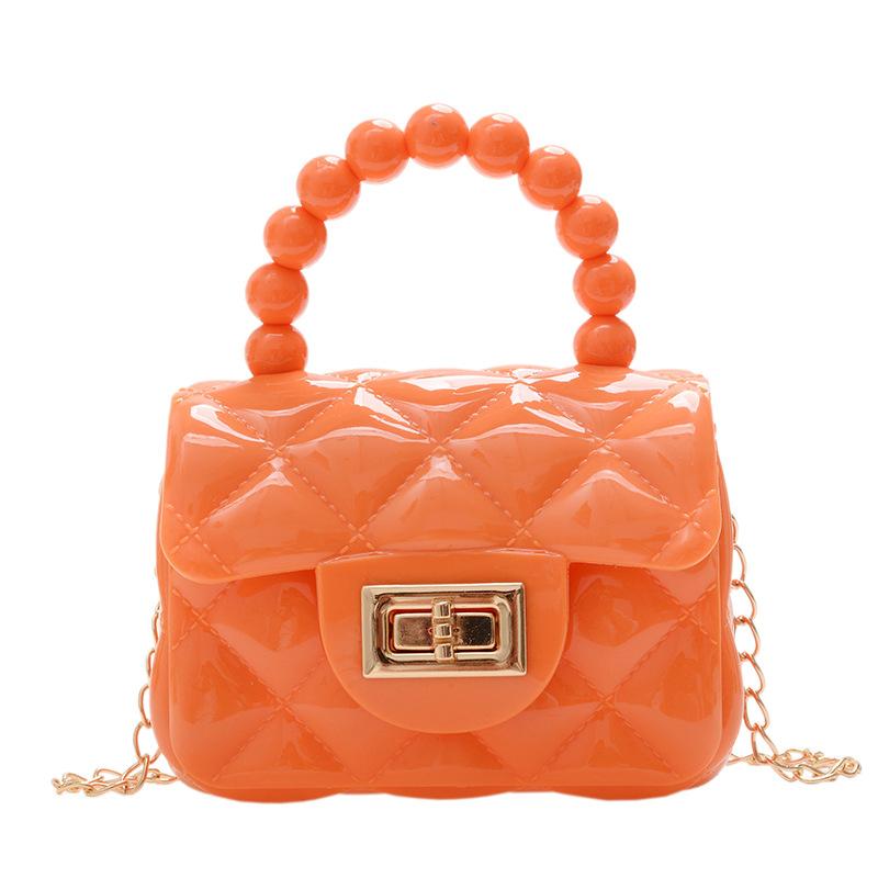 Popular Super Hot Transparent Jelly Bag Portable Mini Bag Children's Small Bag Girls Cute Small Satchel