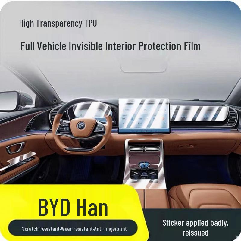 BYD Han DMI EV Interior Film - Central Control Screen & Instrument Protective Sticker
