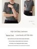 Women's Round Neck Herringbone Cashmere Sweater - Color Block, Short Sleeve, Loose Fit, Elegant Autumn/Winter Style.