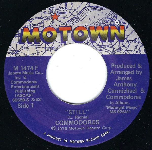 

7inch Record COMMODORES - Still M1474F Motown 1979 US Soul/Funk Used