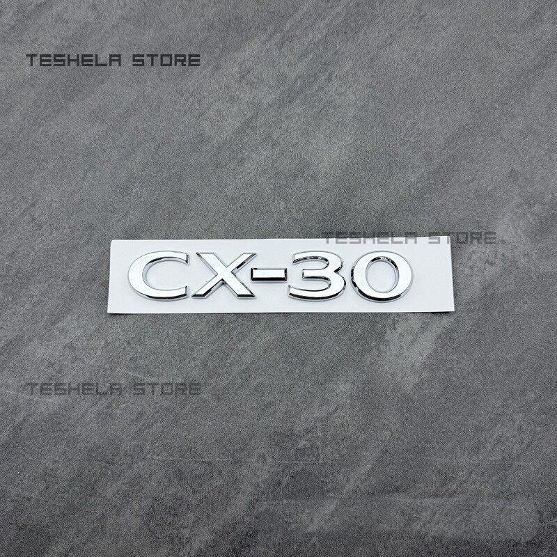 Silver Car Front Grille Emblem Badge ABS Auto Exterior Logo Decoration For MAZDA CX-30 Front Grille Rear Trunk Emblem Logo Badge h5