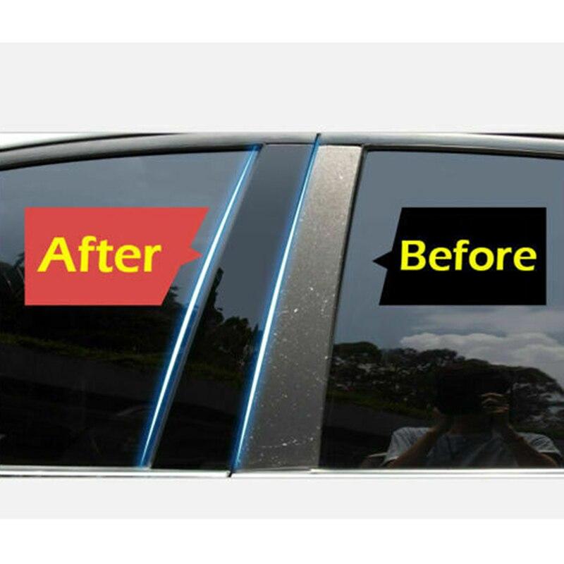 6 stk Bil blank piano svart søylestolper Vindu dørlister Deksel for Honda CRV 2012 2013 2014 2015 2016 Tilbehør