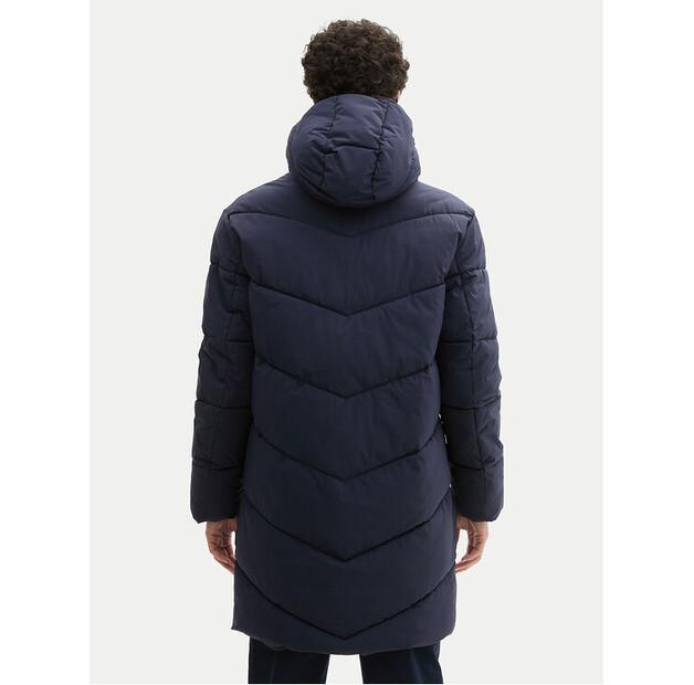 Зимняя джинсовая куртка Tom Tailor 1041777, темно-синяя, стандартного кроя