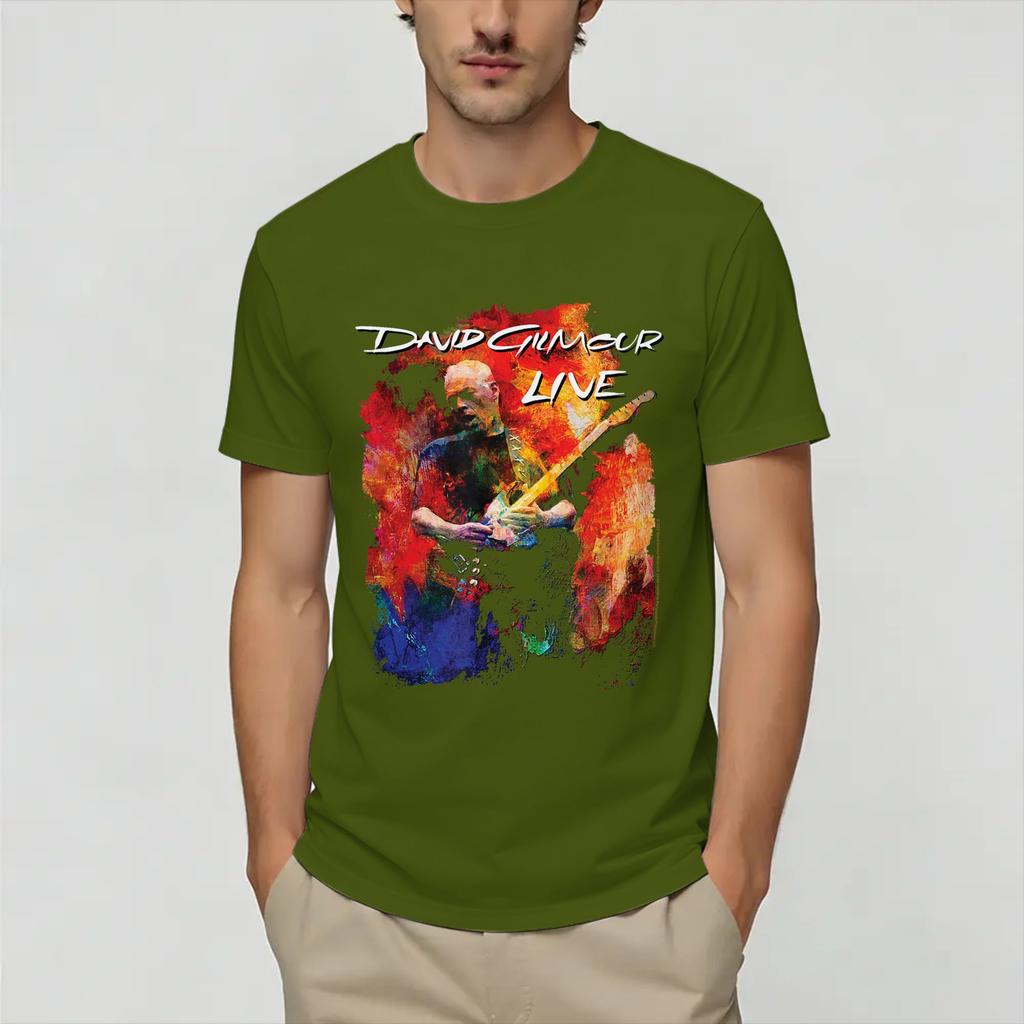 David Gilmours Unisex T Shirt Funny Tees Short Sleeve Round Neck TShirts Cotton Printing Clothing