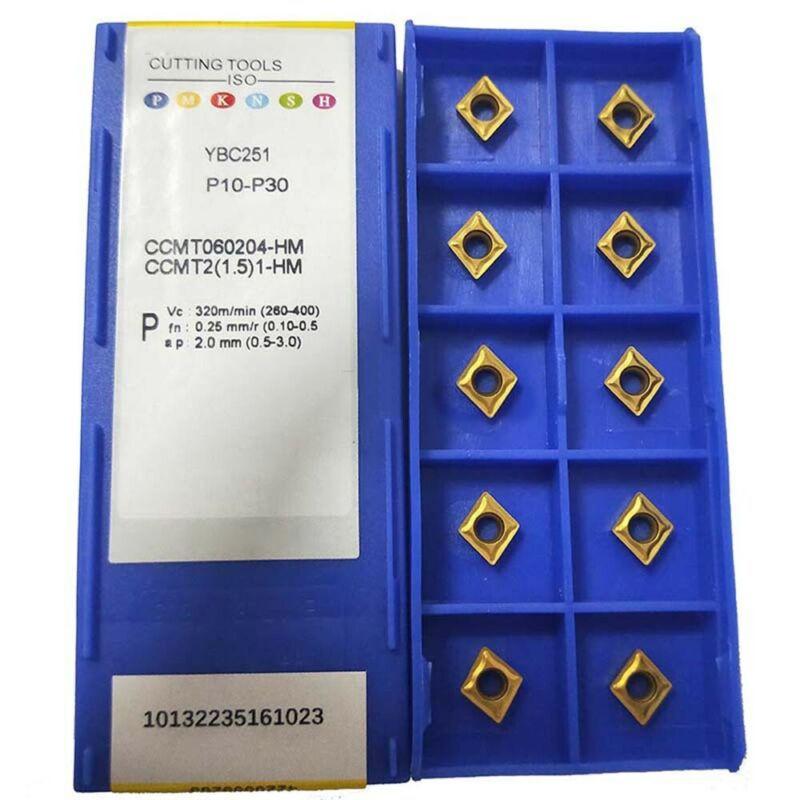 Carbide Inserts CCMT060204-HM YBC251 Lathe For Turning Tool Metalworking
