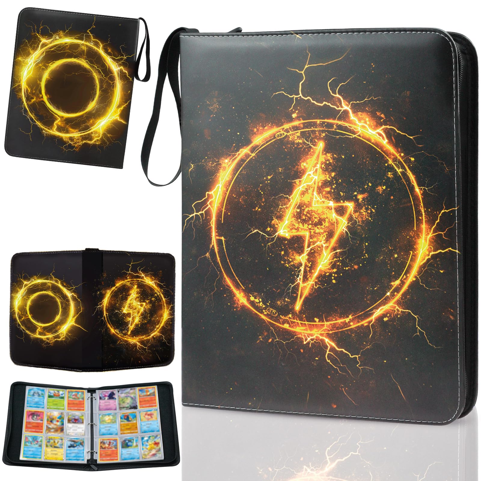 

Альбом для коллекционных карточек 9 карманов Альбом для коллекционных карточек с 900 карточками и 50 съемными листами Водонепроницаемый альбом для карточек для спортивных карточек