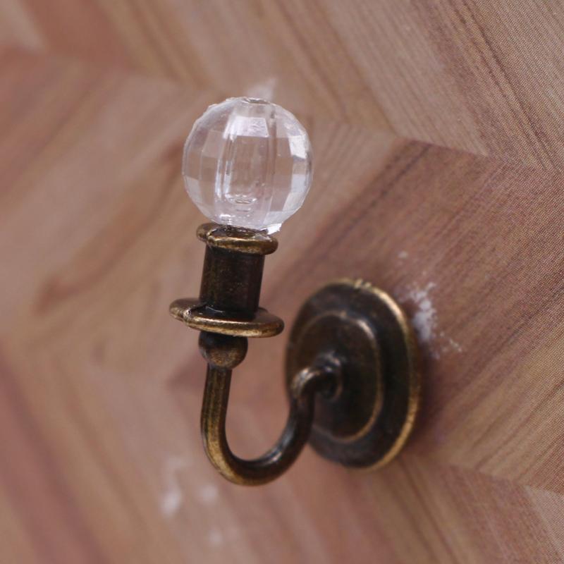 1Pcs Doll Furniture Toy Miniature Dollhouse Alloy Simulation Ceiling Lamp Hanging Lamp Mini Led Lighting Model Home Decoration