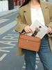 Genuine Cowhide Leather Makeup Crossbody Bag - Elegant, Versatile, Candy-Colored Women's Handheld Tote