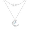 barbie Necklace [S925 Silver|Light of the Moon] Princess Dream Planet Moonlight Exquisite Shining Niche Design Elegant Temperament Couple Ba2507010