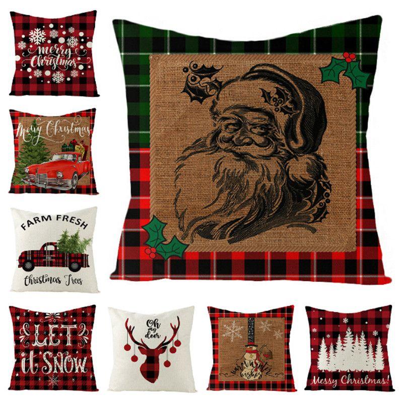 Soft And Eco-friendly 18-inch Christmas Cushion Cover Pillow Case With Vibrant Snowflake Print