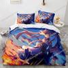 Genshin Impact Bedding Set Game 3d Print Bed Linen Quilt Soft Duvet Cover Sets Home Textile Queen King Size Girl Boys Room Decor
