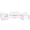 3 Piece Sofa Set with Cushions Blue Velvet
