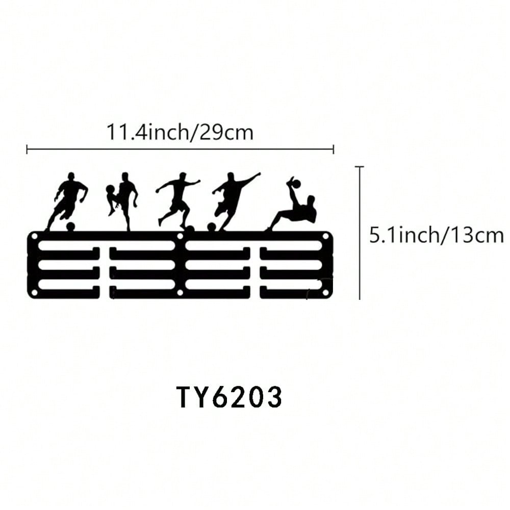 Iron Medal Hanger Display Stand Wall Mounted Holder for Sports Badges Swimming Gymnastics Football Competition Winner