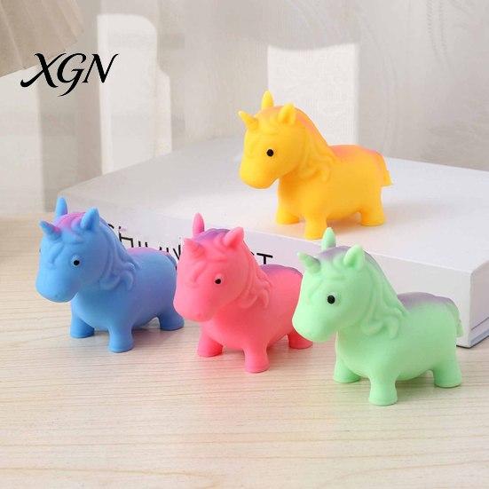 Kneading Stress Reliever Flour Filling Horse Squeeze Toy Stretchy Slow Rebound Simulation Pony Ball Fidget Soft Animal Shape Sensory Pinch