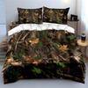 Set Tre Pezzi Mimetico per Esterni Morbido Aderente alla Pelle Set Biancheria da Letto Include 1 Copripiumino e 2 Federe Regalo