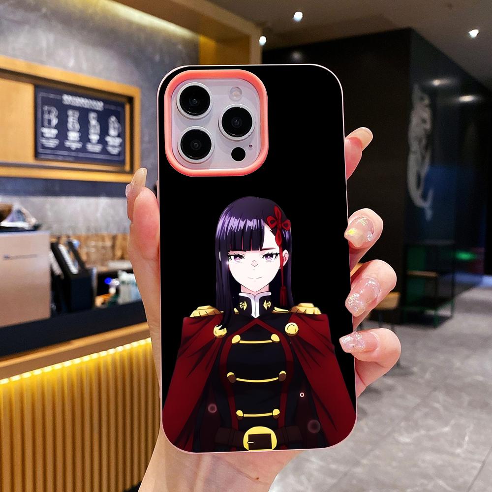 Mato seihei Ren Yamashiro Gelee Doppelschicht Rosa Handyhülle für iPhone 17 16 15 14 13 12 11 Air Pro Max Plus Schutzhülle