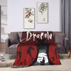 Dracula Halloween Blanket  Warm Aesthetic Plush Throw Blanket For Couch Chair Sofa Bed Travel Flannel Bedspread Bed Cover