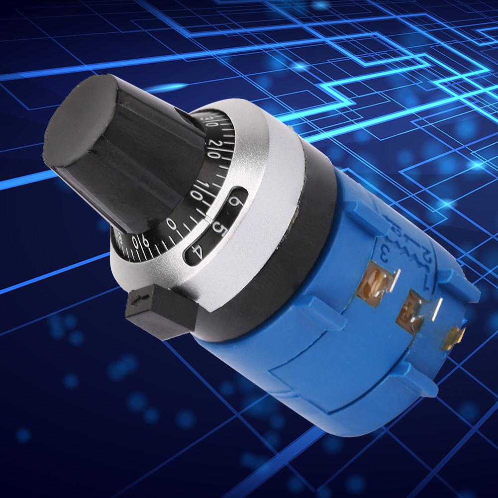 Potențiometru bobinat cu cadran de numărare de înaltă precizie 2W Cercuri multiple 3590S2101L 100Ohm