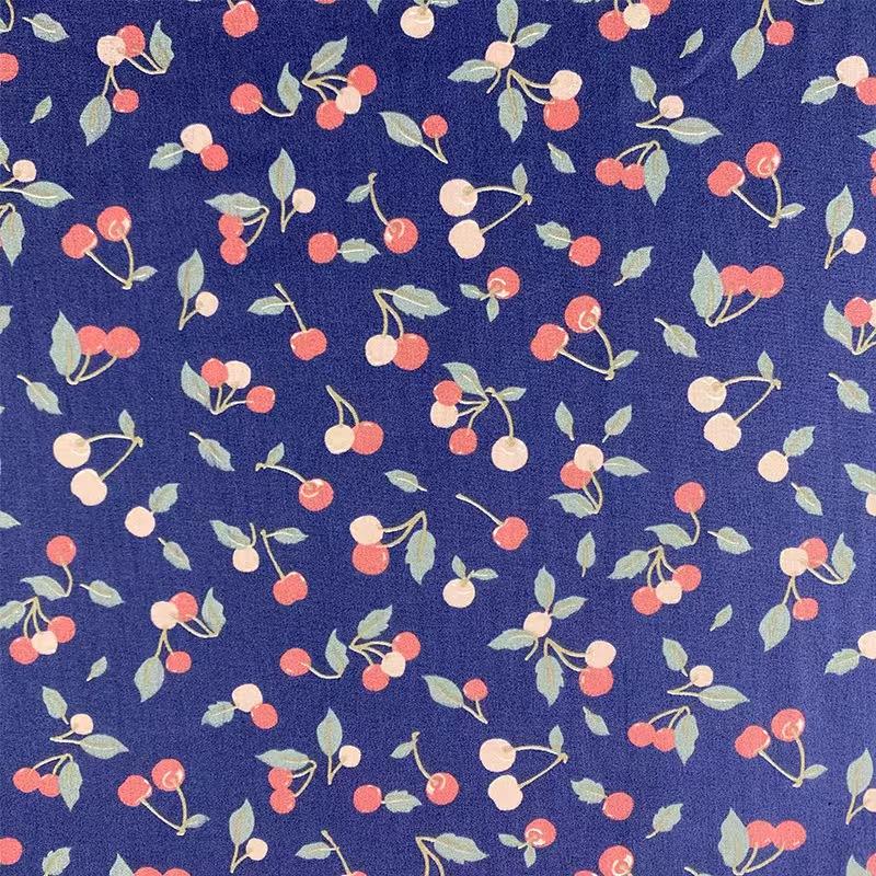 Cherry Design 100% Cotton Poplin Printed Fabric for Children s Clothing & Women s Shirts