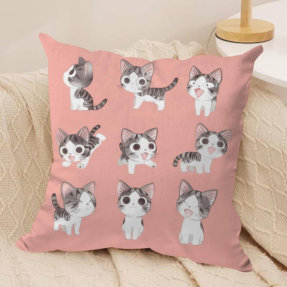 

C-Chi s Sweet Home Cushion Cover Silky Short Plush Double-Sided Printed Pillow Case for Sofa All Seasons Home Decor Gift 30cmx30cm
