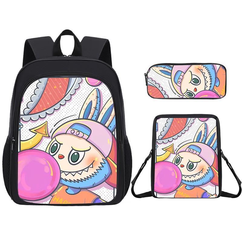 Cartoon Backpack For Kid With Graphic Design And Large Capacity Daily For