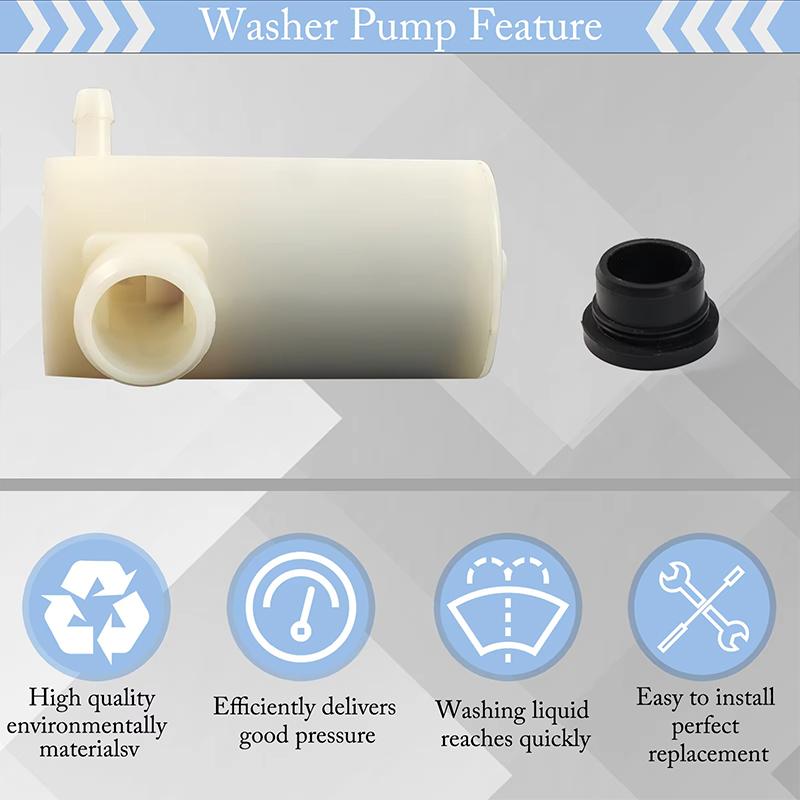 1Pcs 76806-SL0-E01 Car Windshield Washer Water Motor Windshield Wiper Fluid Pump For Car Replacement Accessories one size белый