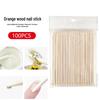 In-Stock 11.4cm Double-Ended Orange Wood Nail Art Stick - Multi-Functional Dotting Tool