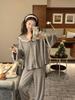 Korean Style Pajama Set: Women's Cute Lace Doll Collar, Long Sleeve & Pants for Spring/Autumn