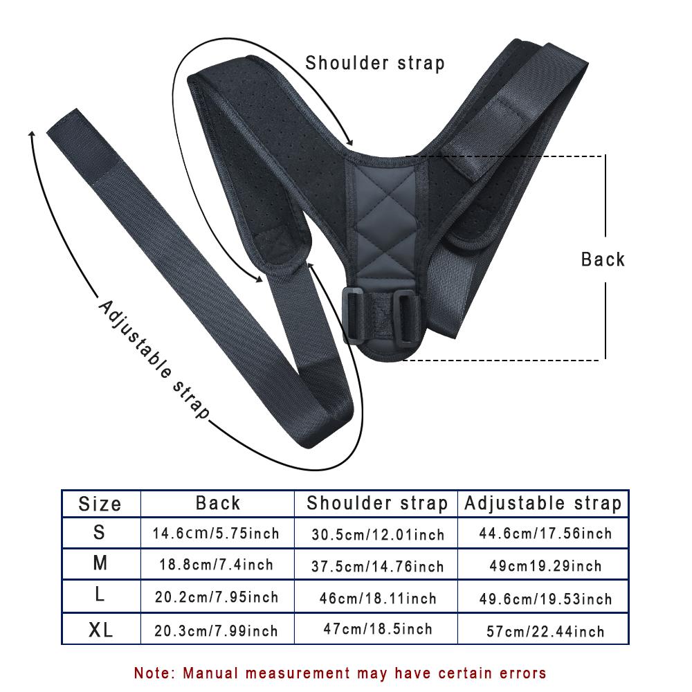 Adjustable Back Posture Correction Strap Hunchback Prevention Sitting Posture Correction Breathable Suitable for Men and Women