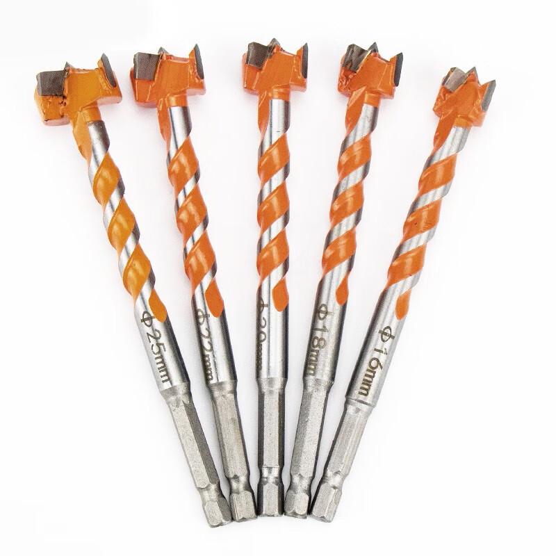 HSDIC Woodworking Extended Hex Shank Spiral Hole Saw Drill Bit