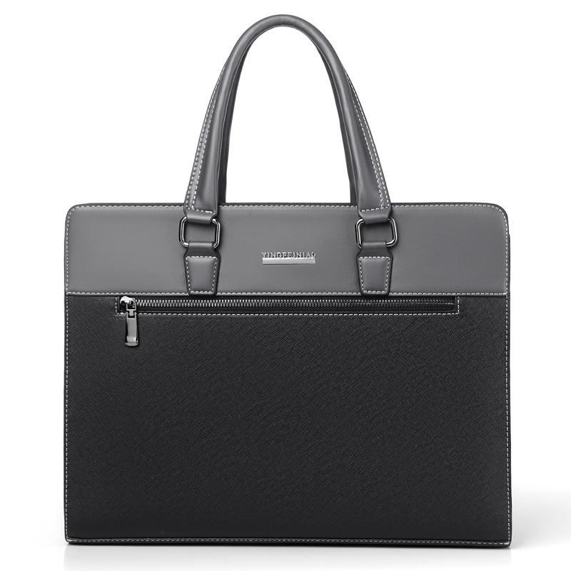 Herren Aktentasche mit großem Fassungsvermögen für Business Casual - Minimalistische Umhängetasche für Computer