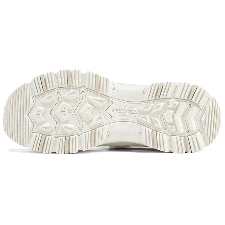 Skechers DLites Hiker Mary Jane Scarpe Donna Bianco Sporco 180211-CRW