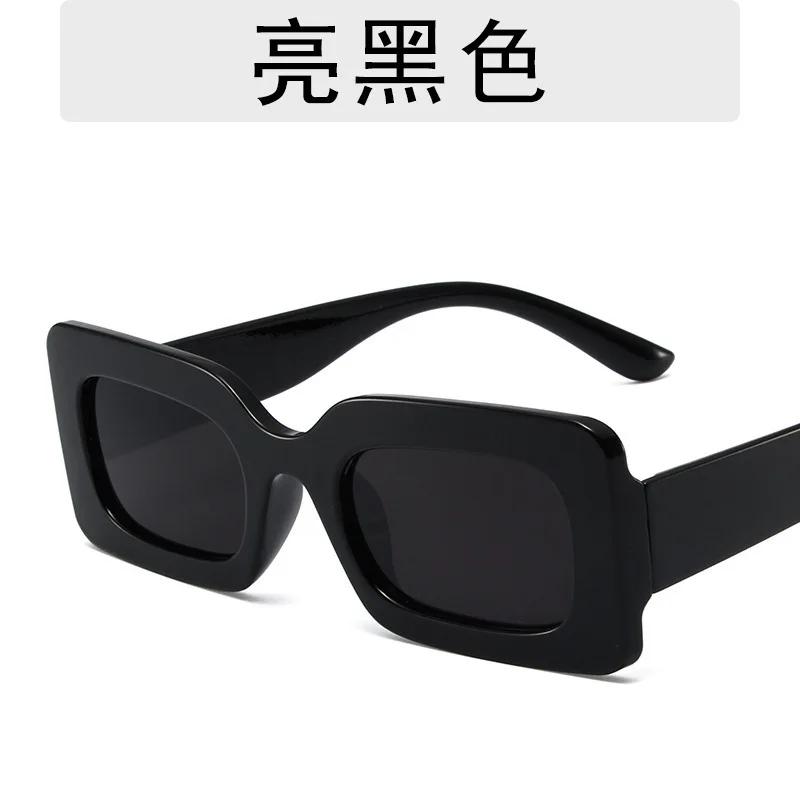Men Vintage Rectangle Frame Sunglasses Fashion Retro Sun Glasses Luxury Brand Design UV400 Shades Eyewear Women Goggles