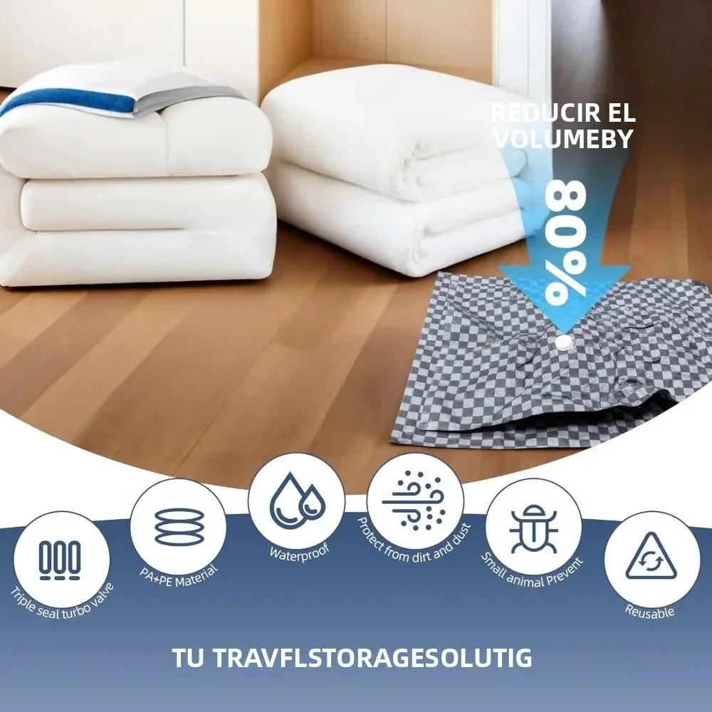 Jumbo Mattress Storage Bag, Waterproof Oxford Cloth Compression Bag, Large Vacuum Bag for Moving Storage, Heavy Duty Packing Bag