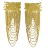 2Pcs DIY Sewing Patch Sequin Shoulder Ornaments Shoulder Applique  Fashion Accessories