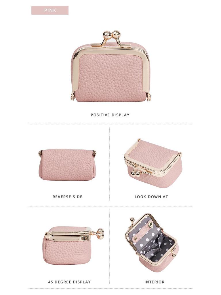 Women's Genuine Leather Coin Purse & Jewelry Bag: Small Mini Holder for Coins, Earrings, Necklaces