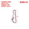 100PCS/Set Stainless Steel Fishing Pin Cucurbit Shape Hooked Snap Pin