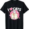 I Love Cats Feline Animal Lover Pet Owner Veterinarian T Shirt
