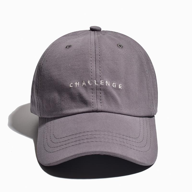 ”CHALLENGE” Letters Soft Cotton Baseball Cap Unisex Snapback Outdoor Sports Ponytail Hats For Women Men Hip Hop Hat Streetwear
